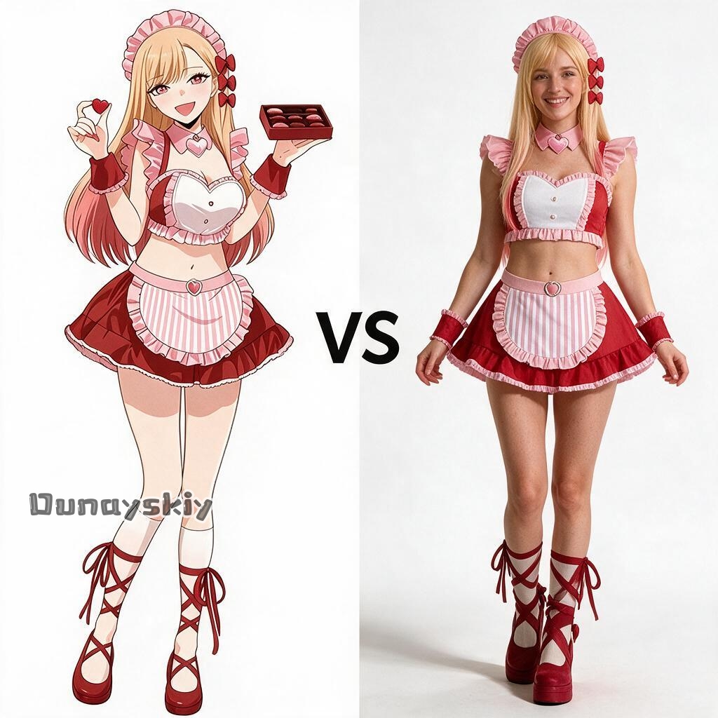 Marin Kitagawa‌ Pink Maid Cosp - Kitagawa Anime Cosplay recension och pris
